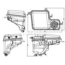 CRT 203 000S MAHLE Компенсаційний бак охолоджувальна рідина