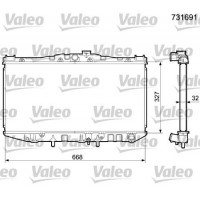 731691 VALEO Радіатор охолодження двигуна