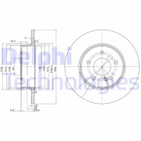 BG3602 DELPHI Гальмівний диск