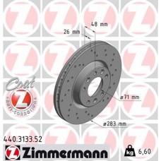 440.3133.52 ZIMMERMANN Гальмівний диск