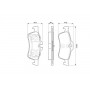 0 986 494 063 BOSCH Комплект гальмівних колодок дисковий гальм