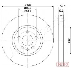 DI-0917C JAPANPARTS Гальмівний диск
