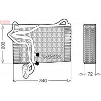 DEV02002 DENSO Випарник кондиціонера