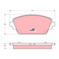 GDB3291 TRW Комплект гальмівних колодок дисковий гальм
