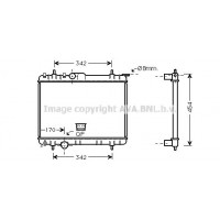 PEA2210 AVA QUALITY COOLING Радіатор охолодження двигуна