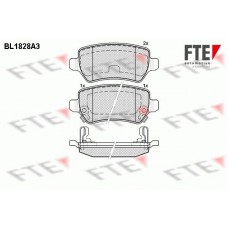 BL1828A3 FTE Комплект гальмівних колодок дисковий гальм