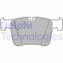 LP2234 DELPHI Комплект гальмівних колодок дисковий гальм