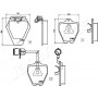 PA-0920AF JAPANPARTS Комплект гальмівних колодок дисковий гальм
