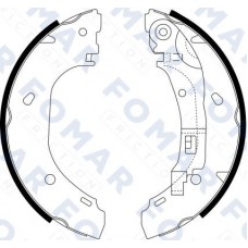 FO 9066 FOMAR Friction Комплект гальмівних колодок
