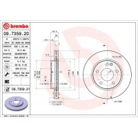 09.7359.20 BREMBO Гальмівний диск