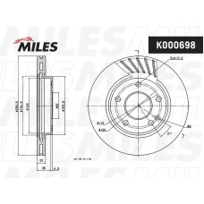 K000698 MILES Гальмівний диск