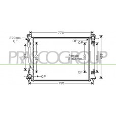 AD034R007 PRASCO Радіатор охолодження двигуна