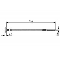 1 987 482 460 BOSCH Тросик, cтояночный тормоз