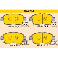 BA2294 BARUM Комплект гальмівних колодок дисковий гальм