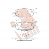RB2115 R BRAKE КомплеК т гальмівних колодок, дискове гальмо
