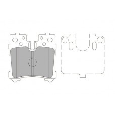 KBP-9122 KAVO PARTS Комплект гальмівних колодок дисковий гальм