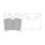 KBP-9122 KAVO PARTS Комплект гальмівних колодок дисковий гальм