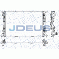RA0010500 JDEUS Радіатор охолодження двигуна