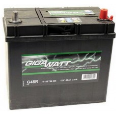 Батарея акумуляторная GIGAWATT 12В, G45R, 45Ah, 330А купити в Україні
