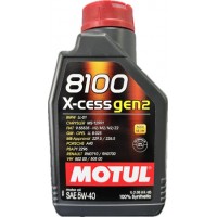 Олива моторне 100% синтетичне MOTUL 8100 X-cess GEN2 5W-40, 1л (368201) (109774) купити в Україні цена