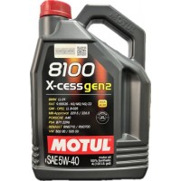 Олива моторне 100% синтетичне MOTUL 8100 X-cess GEN2 5W-40, 4л (368207) (104256)(109775)
