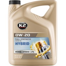 Олива моторне синтетичне K2 FULL SYNTHETIC MOTOR OIL HYBRID 0W-20 5л (O0525E)
