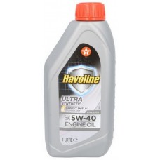 Олива моторна синтетична TEXACO HAVOLINE ULTRA 5W-40, 1л (HAVOLINEULTRA5W401L) купити в Україні ціна