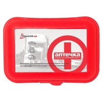 Аптечка Автомобильная-1 POPUTCHIK пластиковый футляр (02027П)