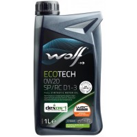 Олива моторне синтетичне WOLF EcoTech SP/RC D1-3 0W-20, 1л (1049889) купити в Україні цена