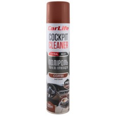 Полироль для пластика CARLIFE Cockpit Cleaner Extra Mat кофе, 320мл (CF346)