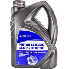 Олива моторне напівсинтетичне LOTOS MOTOR CLASSIC SEMISYNTHETIC SG/CE 10W-40, 4л купити в Україні цена