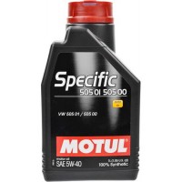 Олива моторне 100% синтетичне MOTUL SPECIFIC VW 505 01 505 00 5W-40, 1л (842411) (101573) купити в Україні цена