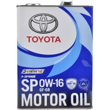 Олива моторне синтетичне TOYOTA Synthetic Motor Oil SP/GF-6B 0W-16, 4л (0888013105) купити в Україні цена