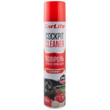 Полироль для пластика CARLIFE Cockpit Cleaner вишня, 320мл (CF330)