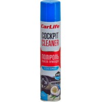 Полироль для пластика CARLIFE Cockpit Cleaner кокос, 320мл (CF328)