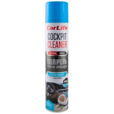 Полироль для пластика CARLIFE Cockpit Cleaner Extra Mat кокос, 320мл (CF347)