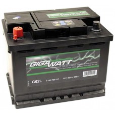 Батарея аккумуляторная GIGAWATT 12В, G62L, 60Ah, 540А купити в Україні