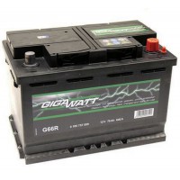 Батарея аккумуляторная GIGAWATT 12В, G66R, 70Ah, 640А купити в Україні