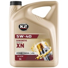 Олива моторне синтетичне K2 SYNTHETIC MOTOR OIL SN XN 5W-40 5л (O1135E) купити в Україні