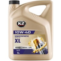 Олива моторне напівсинтетичне K2 SEMISYNTHETIC MOTOR OIL SL/CF XL 10W-40 5л (O2045E) купити в Україні цена