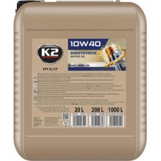 Олива моторне напівсинтетичне K2 SEMISYNTHETIC MOTOR OIL SL/CF XL 10W-40 20л (O20420E)