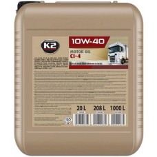 Олива моторне напівсинтетичне K2 MOTOR OIL 10W-40 CI-4 20л (O36920E)