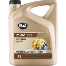 Олива трансмісійне K2 SYNTHETIC GEAR OIL GL-4/GL-5 75W-90 5л (O5565E) купити в Україні