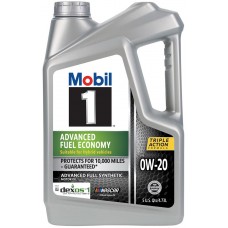 Олива моторне синтетичне Mobil 1 Advanced Fuel Economy 0W-20, 4.730 л (124185)
