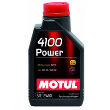 Олива моторне напівсинтетичне MOTUL 4100 POWER Technosynthese 15W-50, 1л (386201) (102773) купити в Україні цена