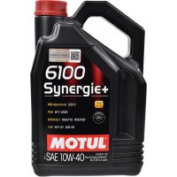 Олива моторне напівсинтетичне MOTUL 6100 Synergie+ Technosynthese 10W-40, 4л (839441) (109463)