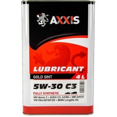 Олива моторне синтетичне AXXIS C3 504/507 5W-30, 4л (AX2020)