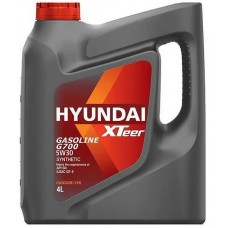 Олива моторне напівсинтетичне XTEER Hyundai Gasoline G700 SN/GF-6, 5W-30 (1041135), 4л