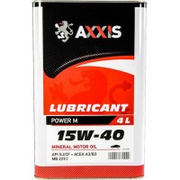 Олива моторне мінеральне AXXIS Power M 15W-40, 4л (AX2044) купити в Україні цена