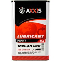 Олива моторне напівсинтетичне AXXIS Power A LPG 10W-40, 4л (AX2029) купити в Україні цена